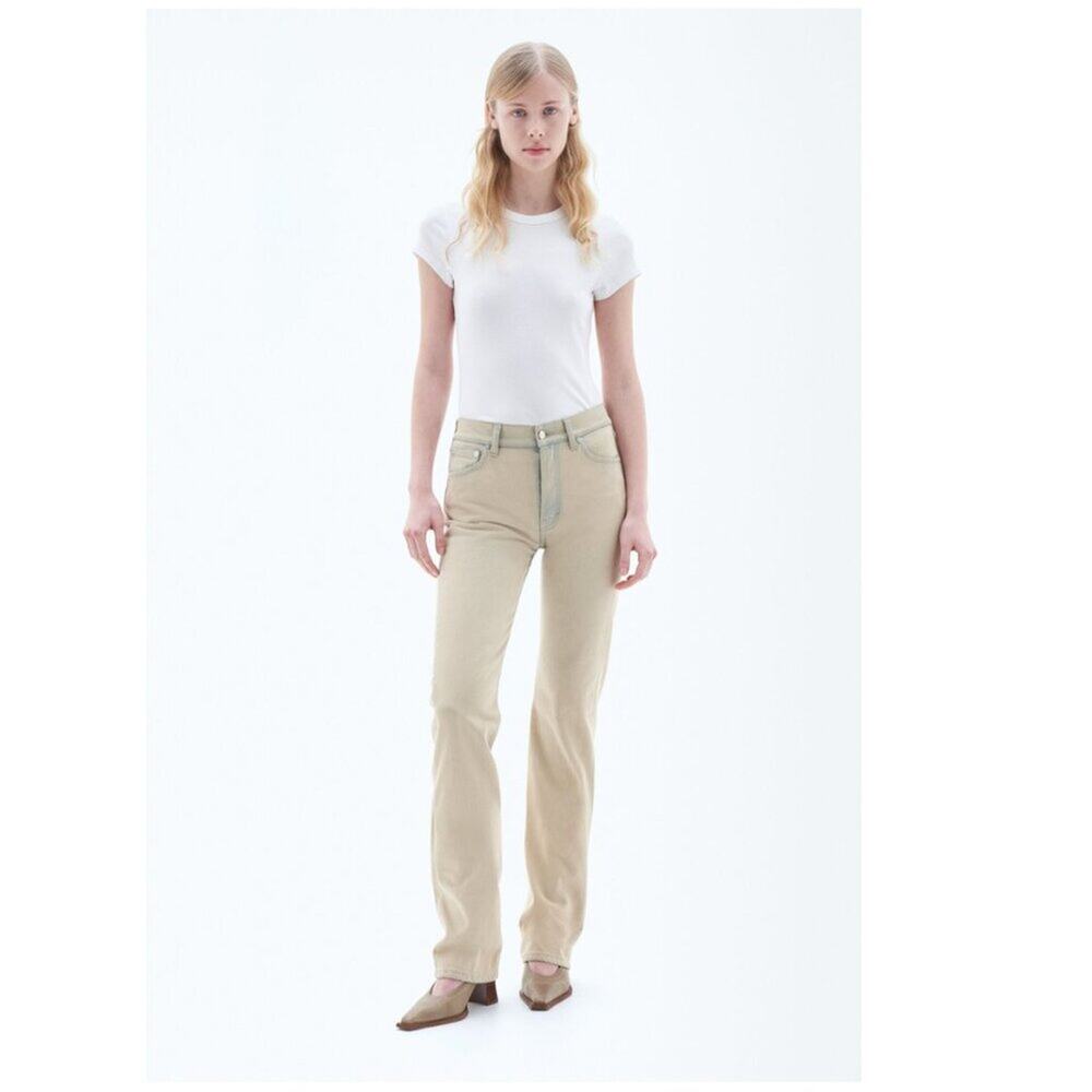 NWT Filippa K 93 Straight Jeans in Beige Overdyed Size 29